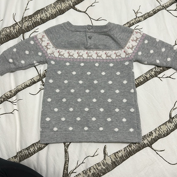 5/$10 Nevada girls 3months Christmas winter sweater dress - Picture 2 of 4